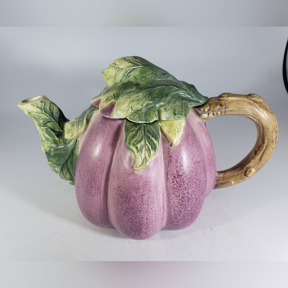 CBK LTD 1995 Teapot purple and green - Picture 3 of 8